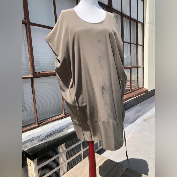 BCBG multi-way khaki silk dress - One size - Picture 4 of 5